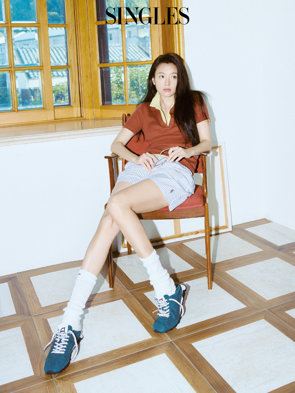 한효주의 싱글즈 10월 호 화보 이미지